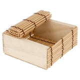 SCATOLINA BAMBOO  8,5x8,5x4 CM NATURALE BAMBÙ (50 UNITÀ)