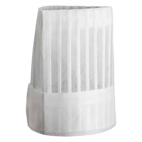 CAPPELLO REGOLABILE CLASICO   23 CM BIANCO AIRLAID (10 UNITÀ)