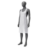 GREMBIULE GRANEL  25µ 69x107 CM BIANCO LDPE (100 UNITÀ)