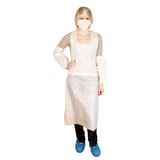 COPRIMANICA CON ELASTICO  40µ 36 CM BIANCO LDPE (100 UNITÀ)