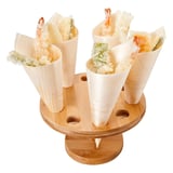 PORTACONI, 10 POSTI BAMBOO  Ø 18x9 CM NATURALE BAMBÙ (1 UNITÀ)
