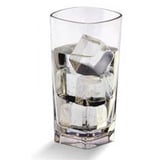 BICCHIERI BASE QUADRATA  372 ML Ø 7,2/4,8x14,5 CM TRASPARENTE POLICARBONATO (36 UNITÀ)