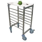 CARRELLO DI LAVORO 7 PIANI ARROW  55,5x38,5x95 CM ARGENTO ACCIAIO (1 UNITÀ)