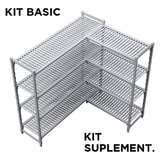SCAFFALE SUPPLEMENTARE WINDSHELVING ARROW  61x122x180 CM GRIGIO ACCIAIO (1 UNITÀ)