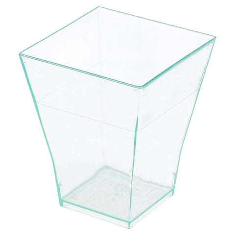 CONTENITORI APERITIVO BOUQUET   4,5x4,5x5,5 CM VERDE ACQUA PS (576 UNITÀ)
