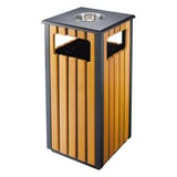 POSACENERE/CESTINO ESTERIORE  44 L 35x35x81 CM MARRONE LEGNO (1 UNITÀ)