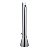 POSACENERE ESTERIORE   Ø 22,5x110 CM ARGENTO ACCIAIO (1 UNITÀ)