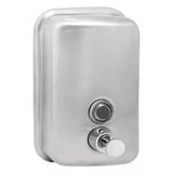 DISTRIBUTORE GEL PER MANI  500 ML 10,5x10x15 CM ARGENTO ACCIAIO INOX (1 UNITÀ)