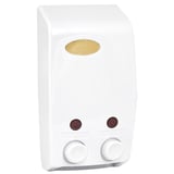 DISPENSER SAPONE  2x400 ML 13,7x8x25 CM BIANCO ABS (1 UNITÀ)