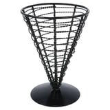CESTOINO A CONO ARTINOX  Ø 12,8x18 CM NERO ACCIAIO (1 UNITÀ)