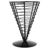 CESTOINO A CONO ARTINOX  Ø 12,8x18 CM NERO ACCIAIO (1 UNITÀ)
