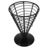 CESTOINO A CONO ARTINOX  Ø 12,8x18 CM NERO ACCIAIO (1 UNITÀ)