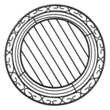 CESTINO TONDO ARTINOX  Ø 20,3x6,3 CM NERO ACCIAIO (1 UNITÀ)