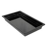 CONTENITORE GN 1/1   53 x 32 x 6,5 (h) CM NERO MELAMINA (3 UNITÀ)