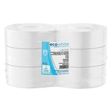 IGIENICI MAXI JUMBO ECOLABEL 2 STRATI  17 G/M2 Ø26x9,5 CM BIANCO TISSUE (6 UNITÀ)