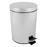 PATTUMIERA A PEDALE CON RICETTACOLO INTERIORE  5 L Ø 20,5x28 CM ARGENTO ACCIAIO INOX (1 UNITÀ)