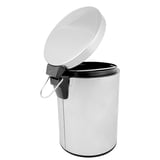 PATTUMIERA A PEDALE CON RICETTACOLO INTERIORE  5 L Ø 20,5x28 CM ARGENTO ACCIAIO INOX (1 UNITÀ)