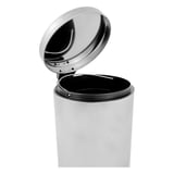 PATTUMIERA A PEDALE CON RICETTACOLO INTERIORE  5 L Ø 20,5x28 CM ARGENTO ACCIAIO INOX (1 UNITÀ)