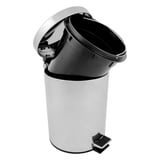 PATTUMIERA A PEDALE CON RICETTACOLO INTERIORE  5 L Ø 20,5x28 CM ARGENTO ACCIAIO INOX (1 UNITÀ)