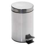 PATTUMIERA A PEDALE CON RICETTACOLO INTERIORE  20 L Ø 29,5x44 CM ARGENTO ACCIAIO INOX (1 UNITÀ)