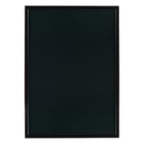 BACHECA DA PARETE   60x90 CM NERO LEGNO (1 UNITÀ)