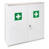 ARMADIETTO PRONTO SOCCORSO   52,5x19,5x53 CM BIANCO ACCIAIO (1 UNITÀ)