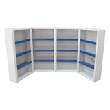 ARMADIETTO PRONTO SOCCORSO   52,5x19,5x53 CM BIANCO ACCIAIO (1 UNITÀ)