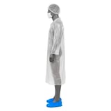 SET VISITATORE ECONOMICO  20µ 130 CM BIANCO LDPE (25 UNITÀ)