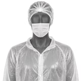 SET VISITATORE ECONOMICO  20µ 130 CM BIANCO LDPE (25 UNITÀ)
