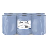 ASCIUGAMANI MAXI BARRIL ECOLABEL 2 VELI  20 G/M2 Ø 20x21,6 CM BLU TISSUE (6 UNITÀ)