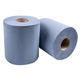 ASCIUGAMANI MAXI BARRIL ECOLABEL 2 VELI  20 G/M2 Ø 20x21,6 CM BLU TISSUE (6 UNITÀ)