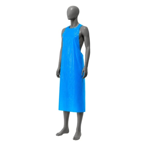 GREMBIULE GRANEL  25µ 76x122 CM BLU LDPE (100 UNITÀ)