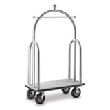 CARRELLO PORTABAGAGLI LUSSO CON CUPOLA ARROW  112x61x187 CM ARGENTO ACCIAIO INOX (1 UNITÀ)