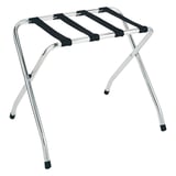 REGGIVALIGIE PIEGHEVOLE SENZA SPONDA ARROW  66x36,5x56 CM CROMATO ACCIAIO (1 UNITÀ)