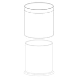 CESTINO PER CAMERE  9 L Ø 22,5x27 CM ARGENTO ACCIAIO INOX (1 UNITÀ)