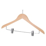 GRUCCE ANTIFURTO CON PINZE   44,5x1,2x24,5 CM NATURALE LEGNO (48 UNITÀ)