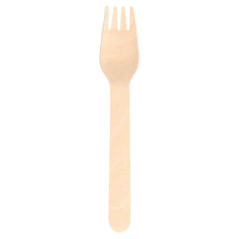 FORCHETTA WOOD 'MAKAN'  15,5 CM NATURALE LEGNO (100 UNITÀ)