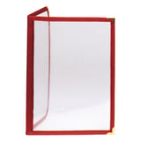 MENÙ "AMERICANO" DIN-A4 2 PAGINE   BORDEAUX PVC (1 UNITÀ)