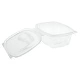 CONTENITORE CON COPERCHIO  500 ML 14,5x11,5x5,4 CM TRASPARENTE RPET (500 UNITÀ)