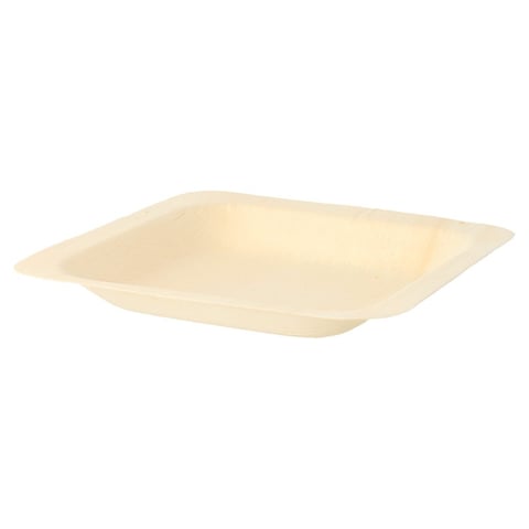 PIATTO QUADRATO WOOD  11,5x11,5x1,5 CM NATURALE LEGNO (50 UNITÀ)
