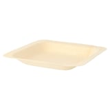 PIATTO QUADRATO WOOD  11,5x11,5x1,5 CM NATURALE LEGNO (50 UNITÀ)