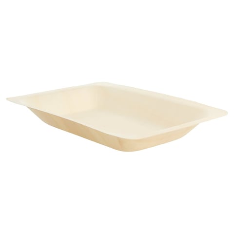 VASSOI RETTANGOLARE WOOD  19,5x14x3 CM NATURALE LEGNO (50 UNITÀ)