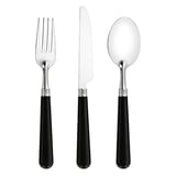 GETTA   18,3/20/18,3 CM NERO ACCIAIO INOX (200 UNITÀ)