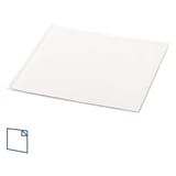 CARTA APERTA 2 LATI  22 G/M2 + 8 LDPE 15x15,2 CM BIANCO KRAFT (100 UNITÀ)