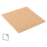 CARTA APERTA 2 LATI  35 G/M2 + 10 LDPE 12x12,2 CM NATURALE KRAFT (100 UNITÀ)