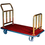 CARRELLO PORTABAGAGLI LUSSO CON PIATTAFORMA ARROW  112x61x94 CM ORO ACCIAIO INOX (1 UNITÀ)