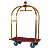 CARRELLO PORTABAGAGLI LUSSO CON CUPOLA ARROW  112x61x190,7 CM ORO ACCIAIO INOX (1 UNITÀ)