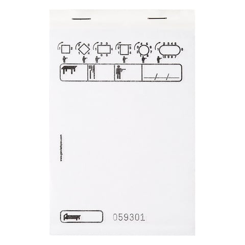 BLOCCHI COMANDA DUPLICATI 50x2 FOGLI   10x15 CM BIANCO AUTOCOPIANTE (100 UNITÀ)