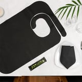 BAVAGLINI ADULTI SPUNBOND  60 G/M2 36x60 CM NERO PP (100 UNITÀ)