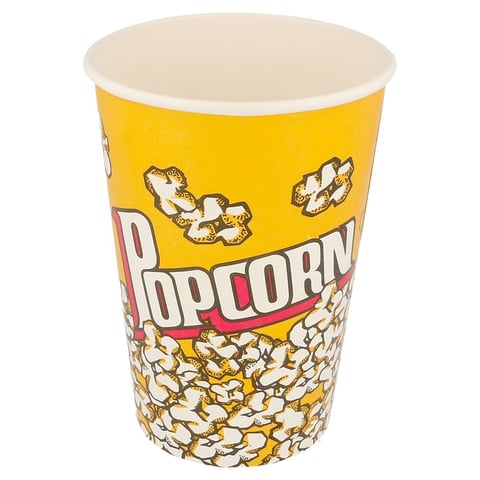 RECIPIENTI PER POPCORN  1380 ML 230 +20 PE G/M2 Ø 12/8,8x17,5 CM CARTONE (500 UNITÀ)